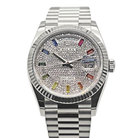 128239 rolex diamond rainbow|rolex day date 36mm.